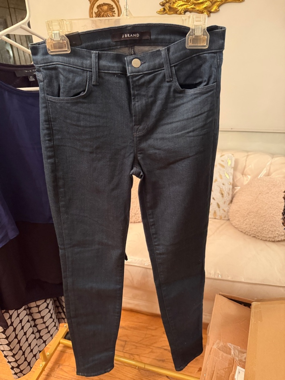 J Brand Women's Skinny Jeans in Dark Blue Wash